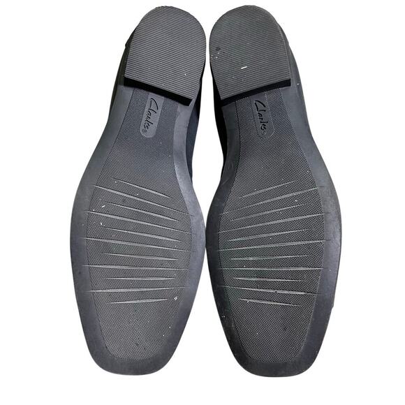 Clarks Collection Leather Flat Lyrical Sky Black Leather Size US 8.5 - Picture 7 of 10